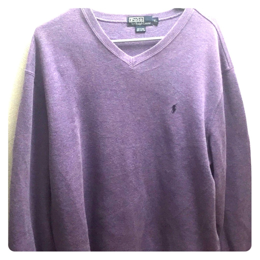 Ralph Lauren Polo XL Purple Crewneck Sweater